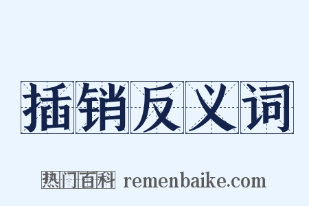 插销反义词是什么意思的图片